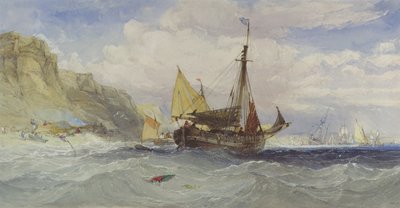 Fishing Boats off the Isle of Wight by Charles Bentley